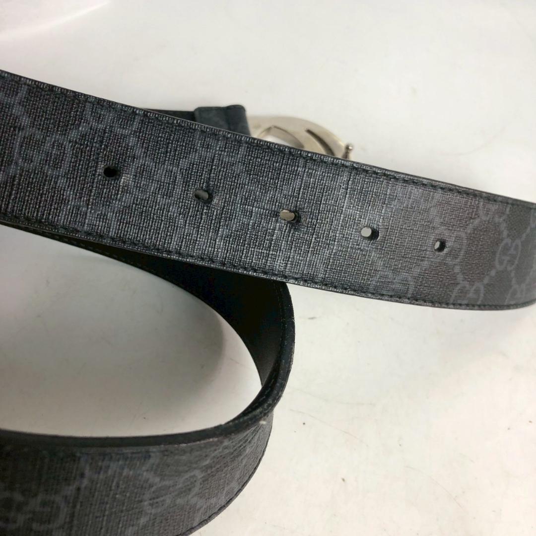 GUCCI グッチ インターロッキングG ベルト 小物 ブラック メンズ