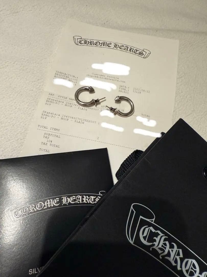 CH (クロムハーツ) HOOP PLAIN プレーン フープピアス シルバー