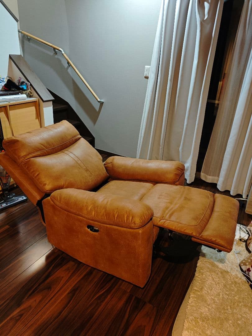 かず 電動リクライニングソファ 1人掛け logan