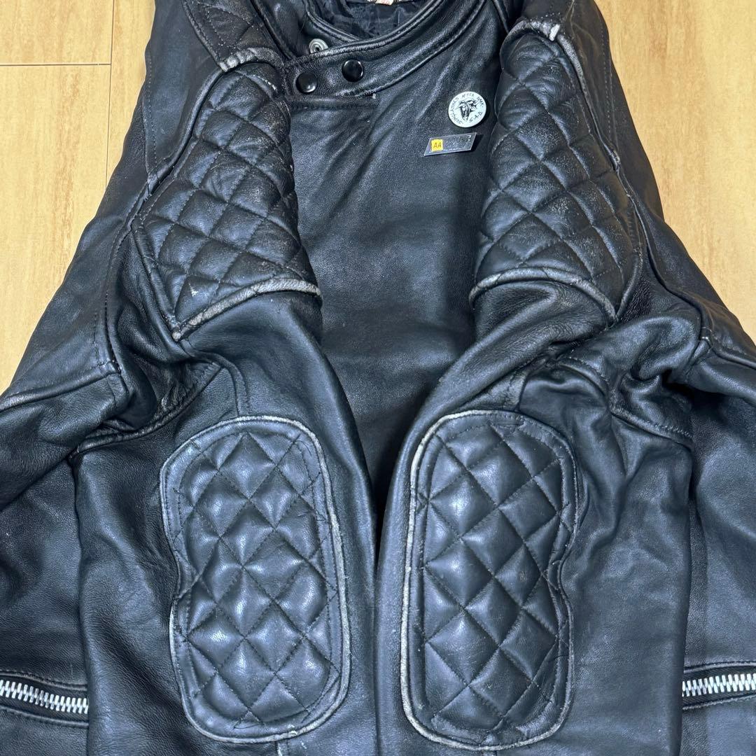 EAGLE 70s イングランド製 セミダブルライダースジャケット ロンジャン