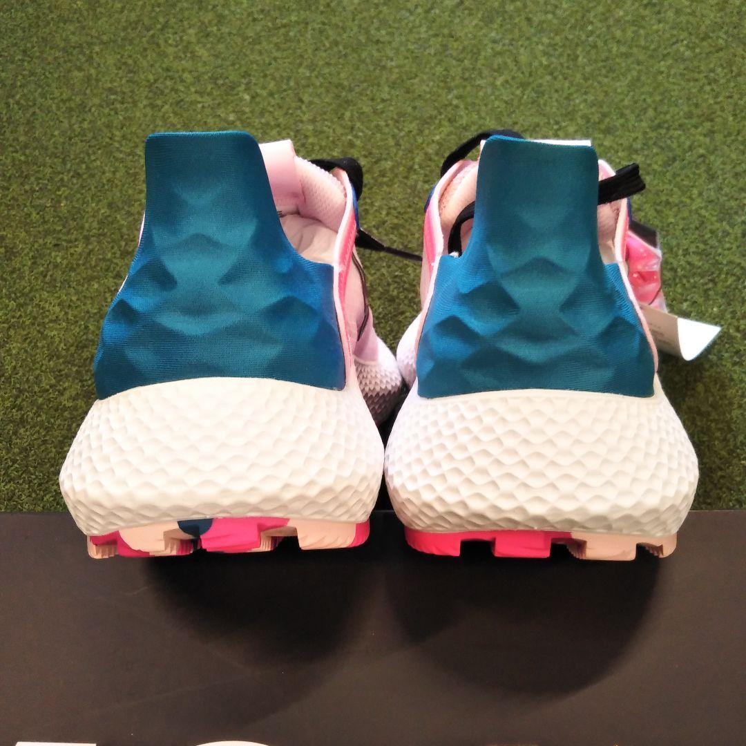 新品 ジーフォア 073432855 ゴルフシューズ ピンク/ブルー 24cm