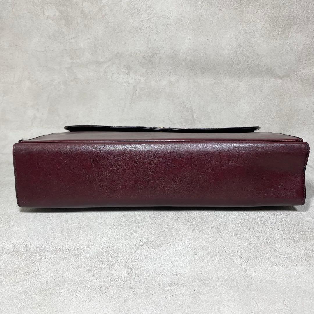 希少 ゴールドファイル ビジネスバッグ ブリーフケース レザー バッグ メンズ