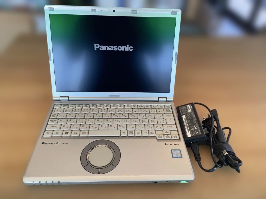 【ジャンク品】Panasonic Let's note シルバー ACアダプタ付