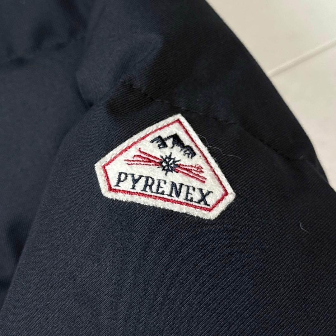 ピレネックス グルノーブル ファー ダウンコート ディープインク サイズ38