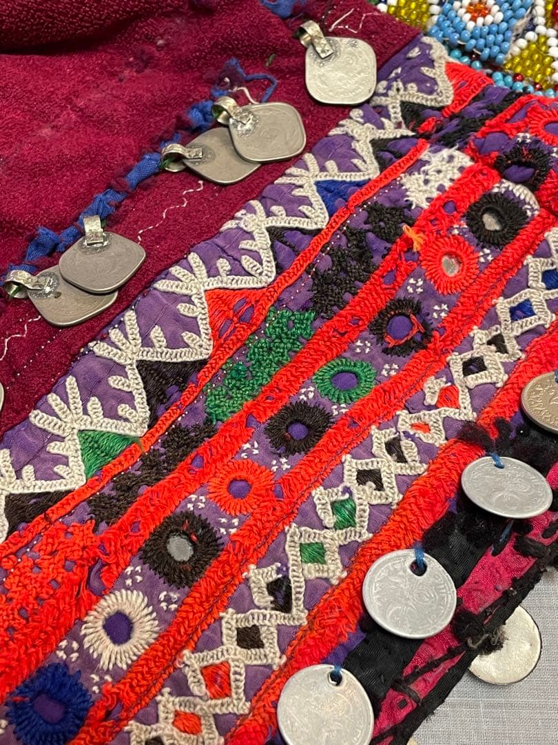 値下げ激レア！ビンテージ/アフガン民族衣装ドレス[YA]