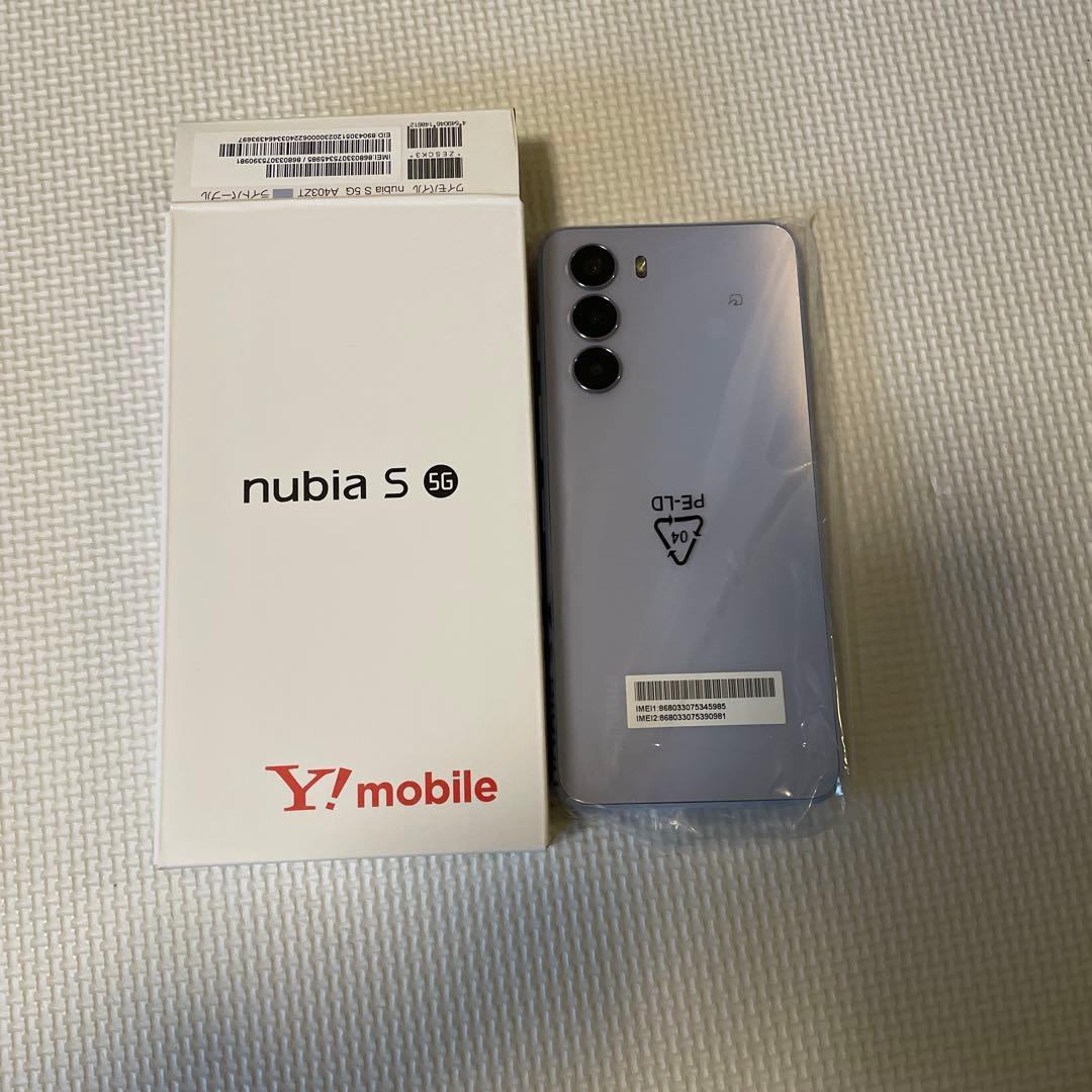 【新品未使用】nubia S 5G Y!mobile 本体