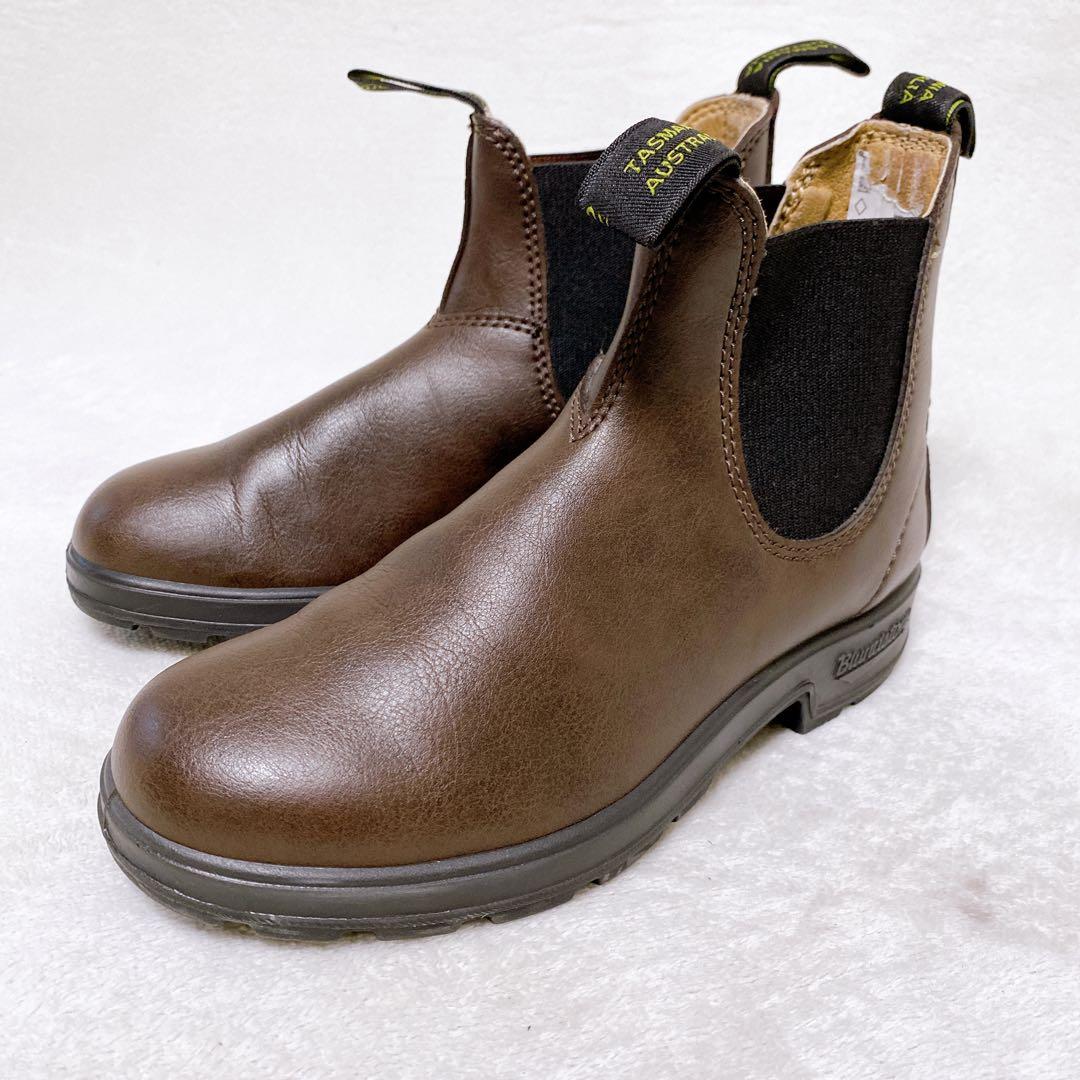 美品　ブランドストーン　サイドゴアブーツ　ブラウン　UK4　23.5cm　茶色