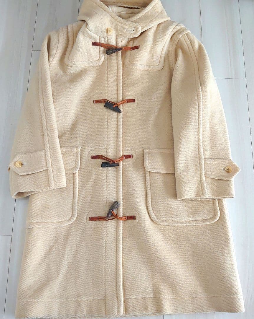 【オールドイングランド】ダッフルコート クリーム色