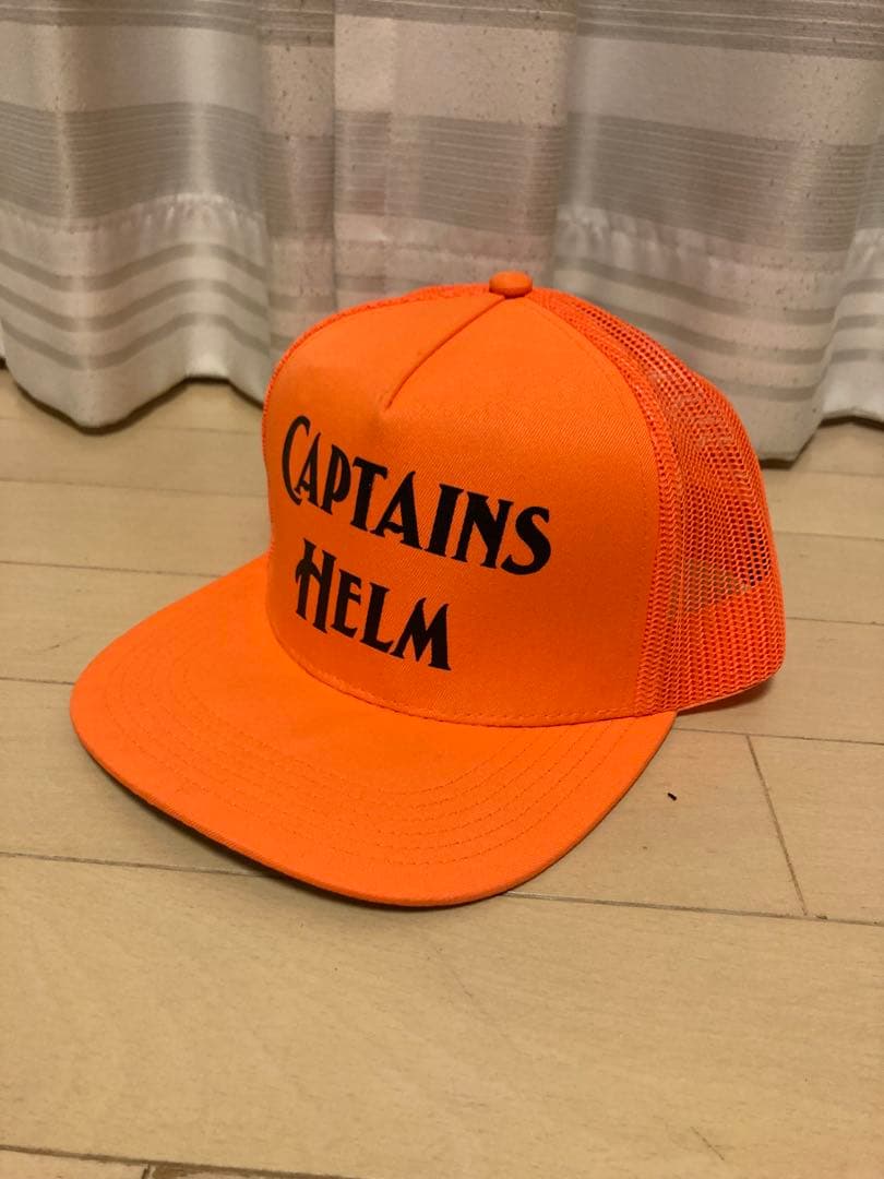 【レア品】キャプテンズヘルム　メッシュキャップ　オレンジ