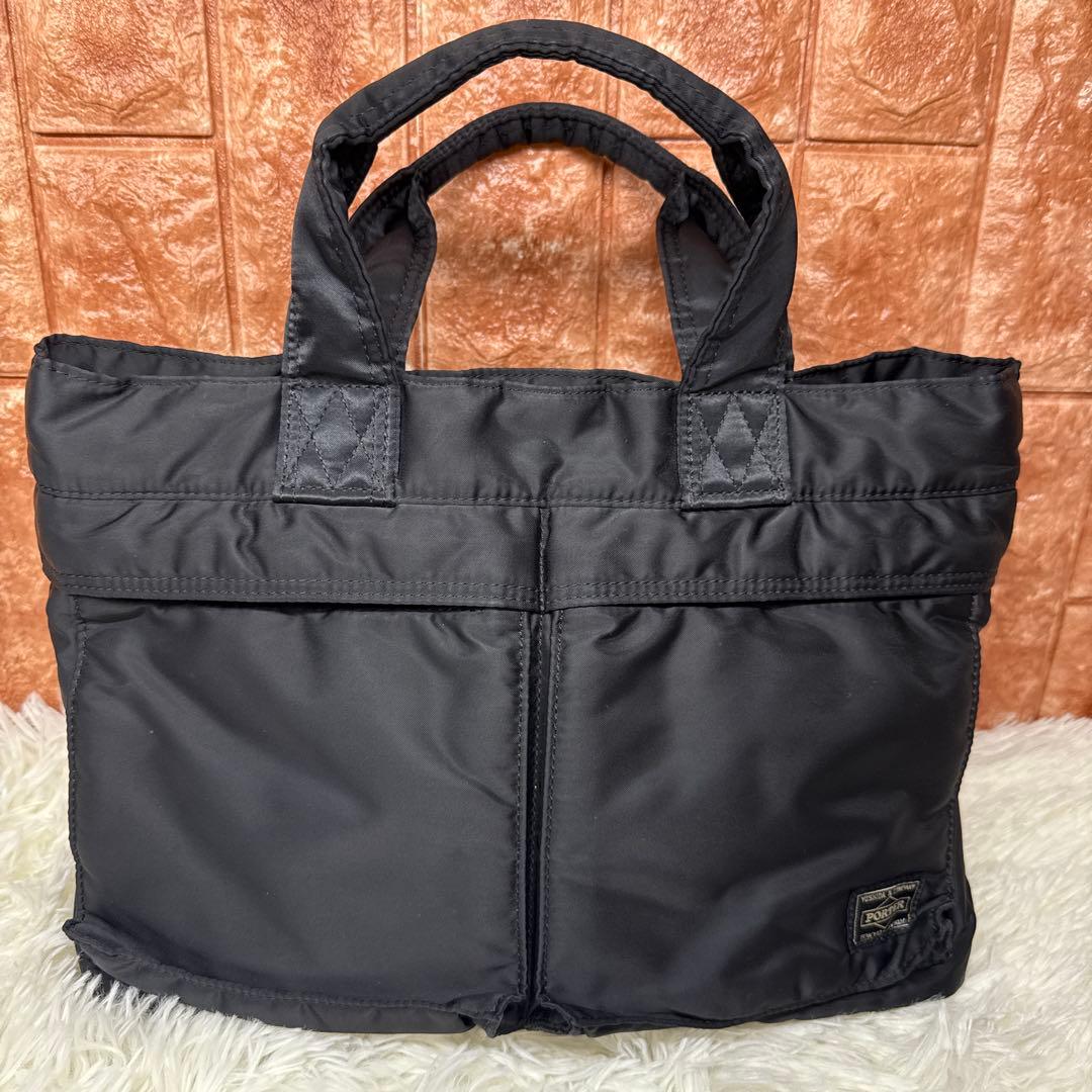 【美品】ポーター　タンカー　トートバッグ　S 黒　バンドバッグ　ナイロン　軽量