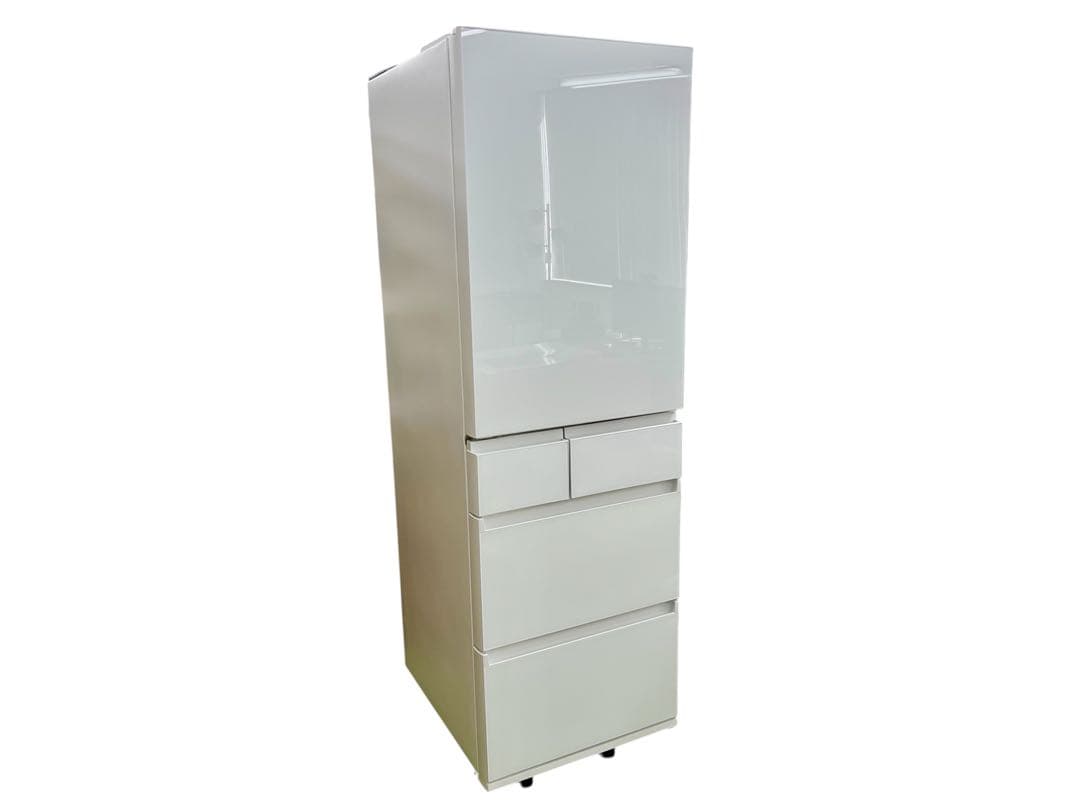 Panasonic 冷蔵庫 PXタイプ 450L/5ドア/左開き スノーホワイト