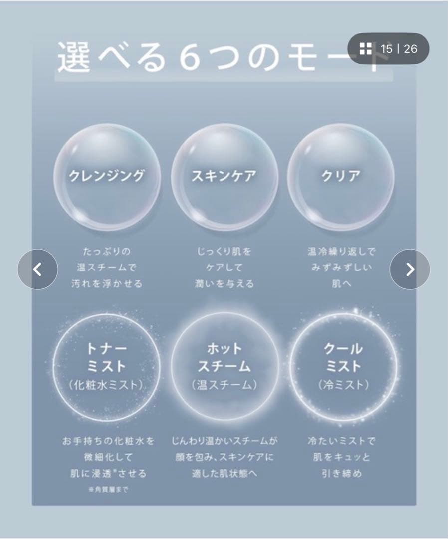 SALONIA ピュアブライトスチーマー ブラウン美顔器 SAL22207BE