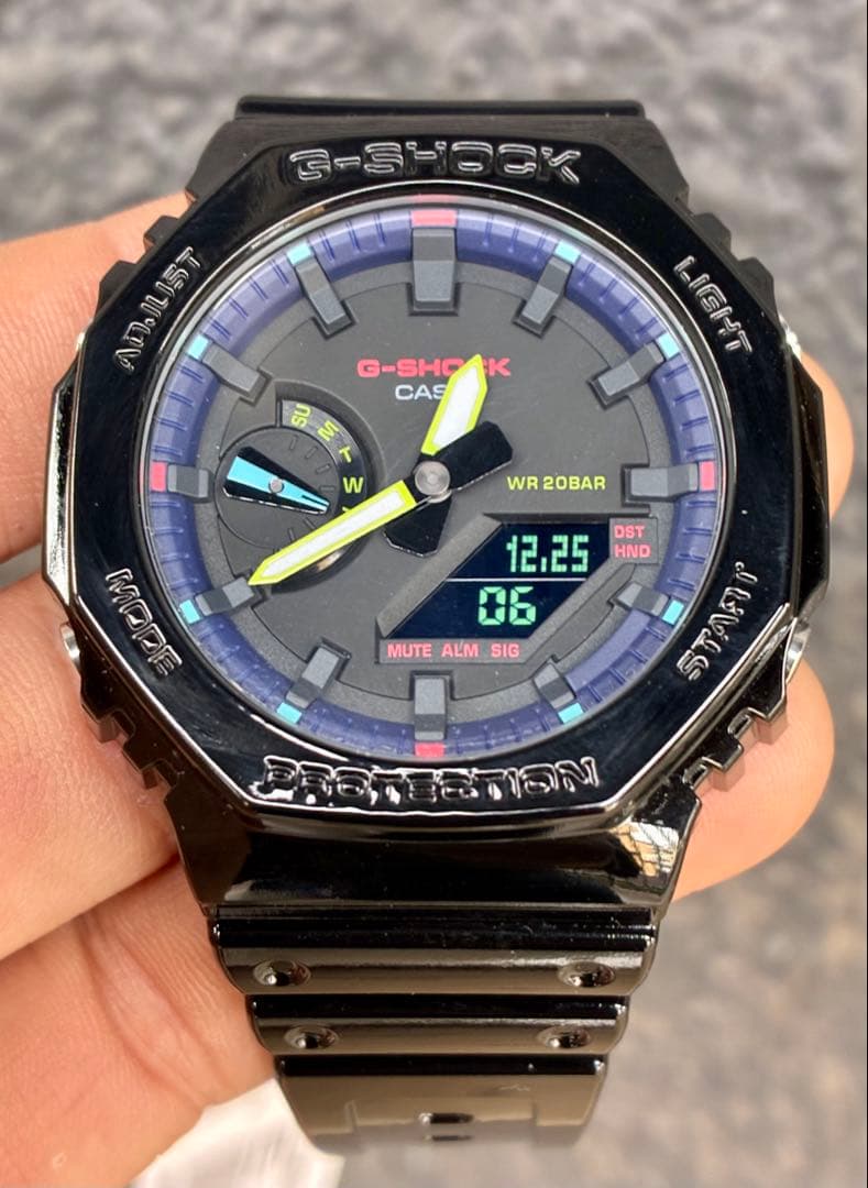 新品未使用　G-SHOCK CASIO GA-2100RGB-1A腕時計　逆輸入