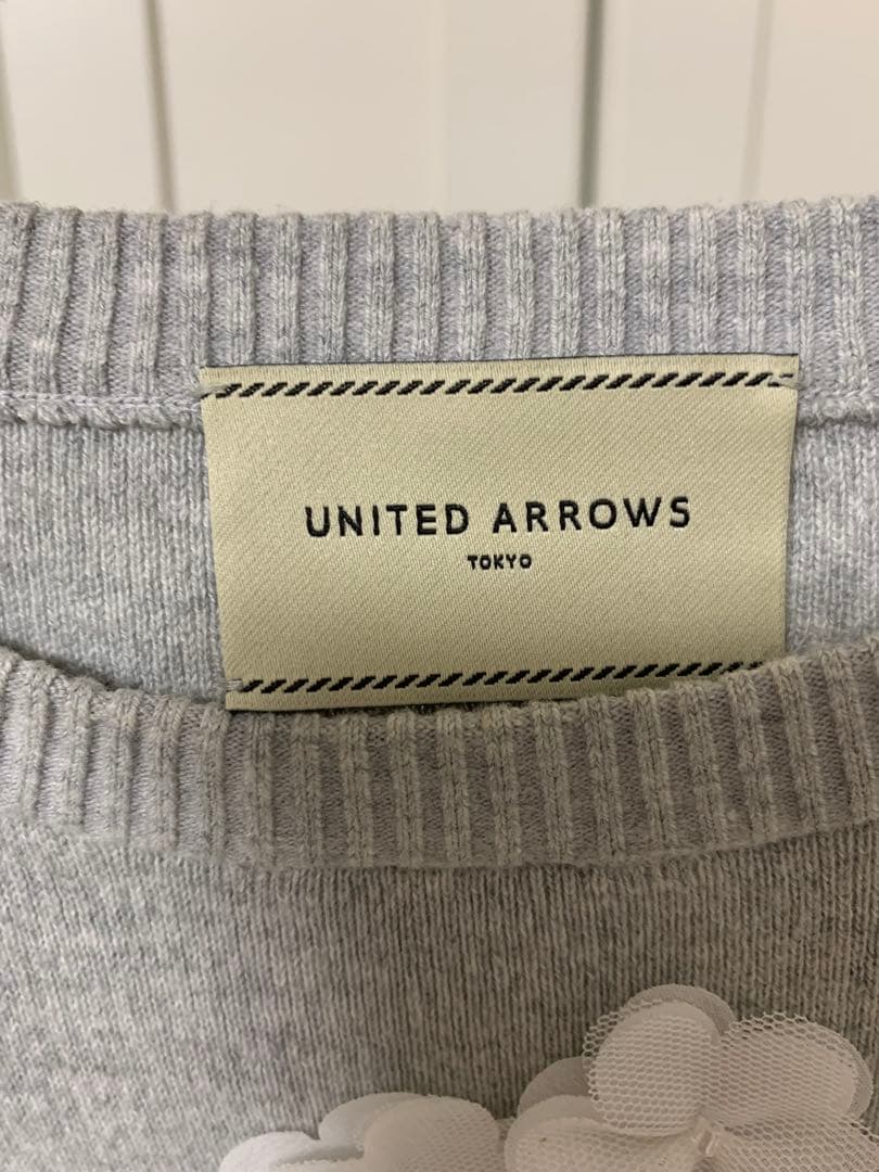 3D フラワーモチーフ ショートスリーブ ニット ユナイテッドアローズ