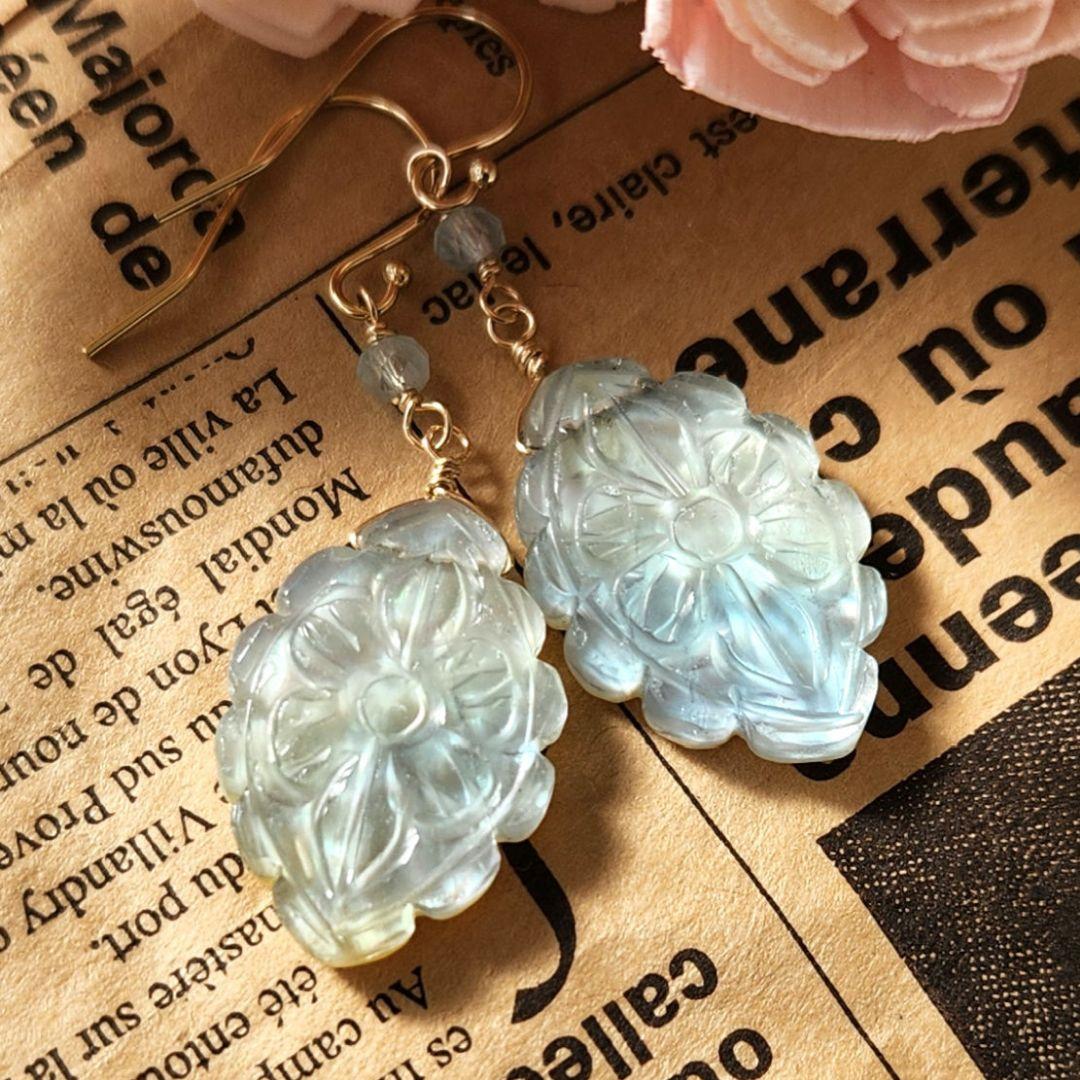 １４kgfピアスフローライトフラワーカービング