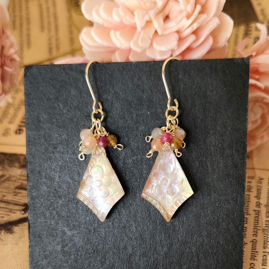 １４kgfピアスフローライトフラワーカービング