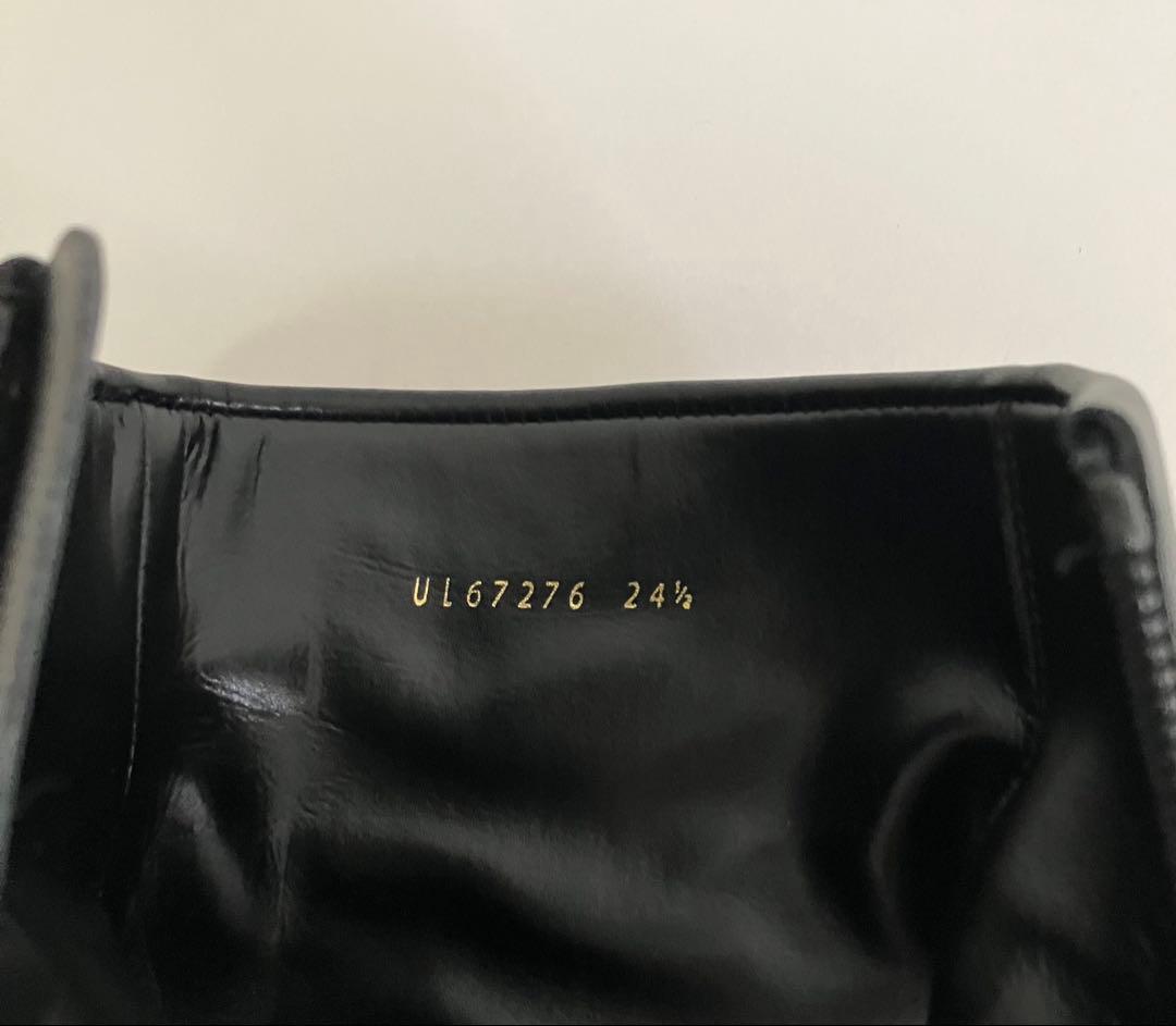 DIANA 黒レザーブーツ バックル付き