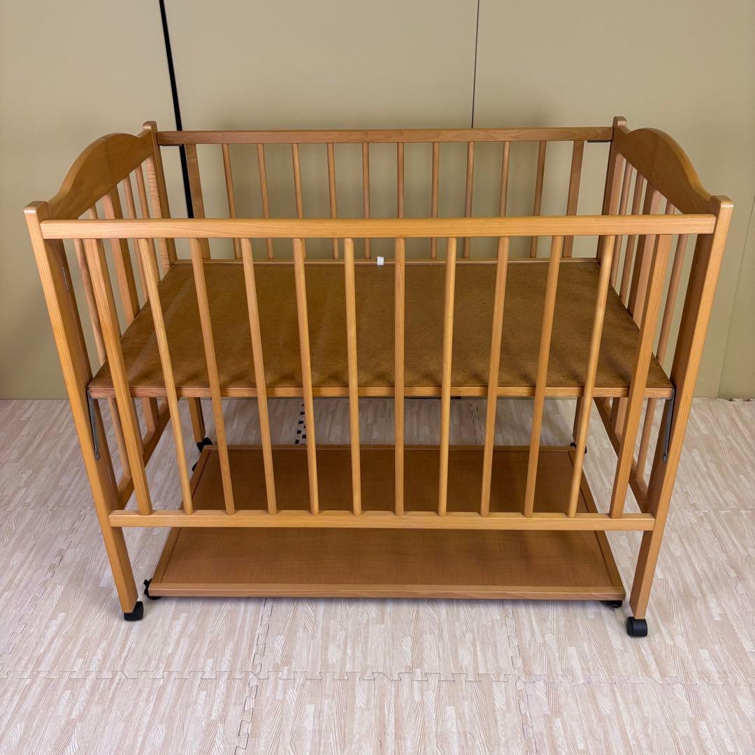 除菌清掃済　安心安全の日本製　スリーピー　ワンタッチハイベッド　ナチュラル