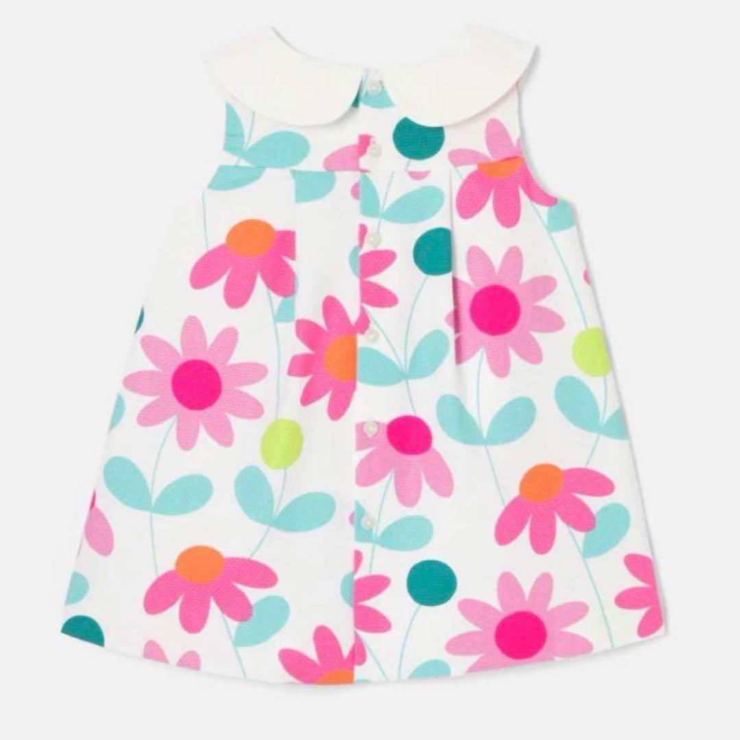 jacadi フラワープリントワンピース 18M