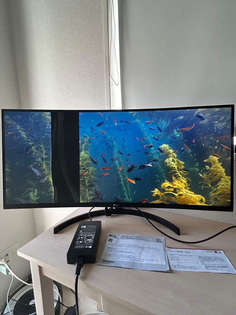 LG カーブド モニター 湾曲　プロジェクター　ディスプレイ　PC ジャンク