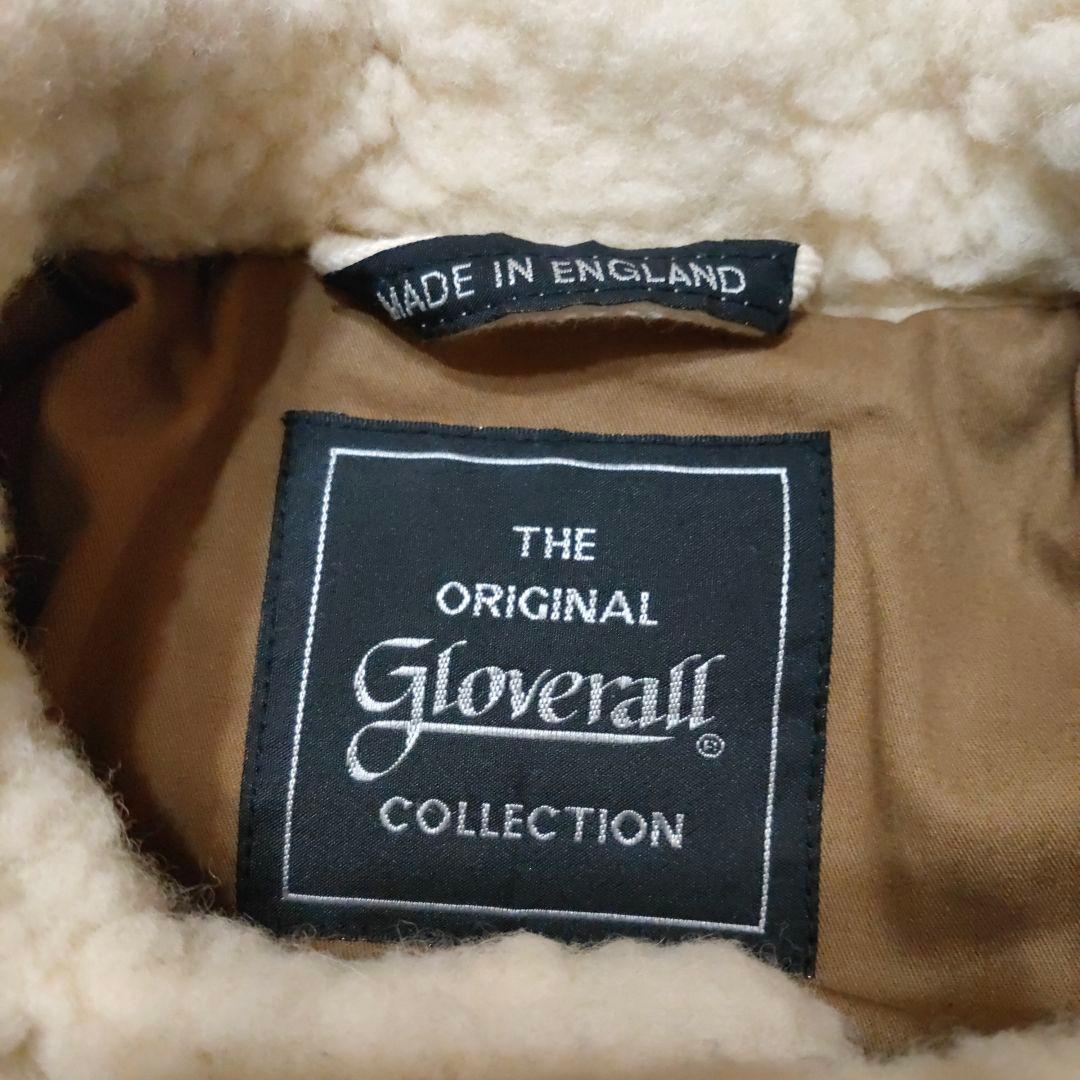 gloverall オフホワイト ダッフルコート モコモコウール 38 フード