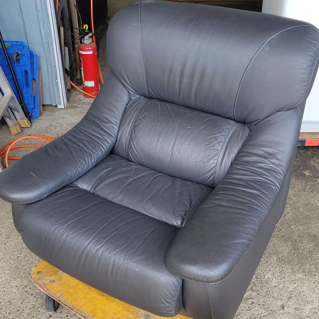 本革仕様 一人掛けソファ ダイニングチェア