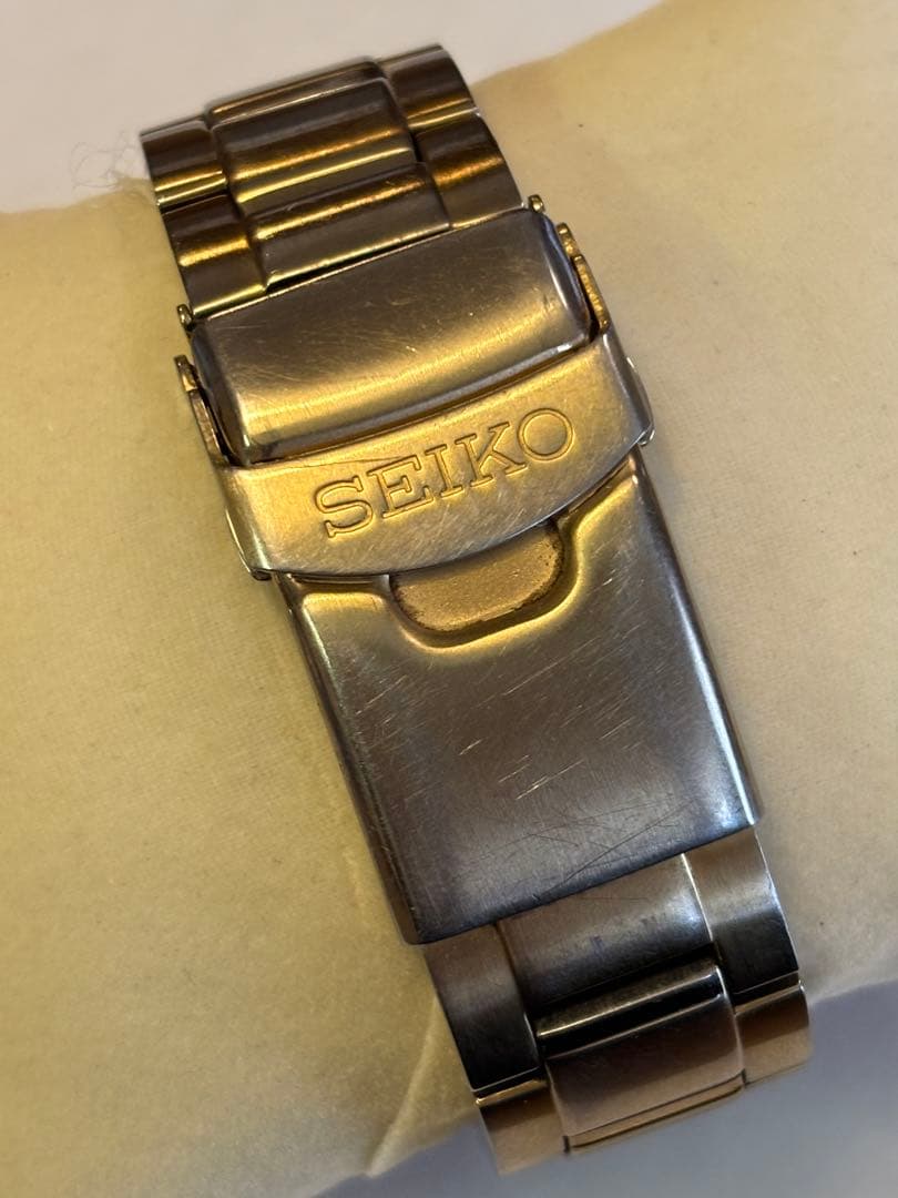【美品箱付】SEIKO クロノグラフ セイコー ソーラー メンズ 腕時計