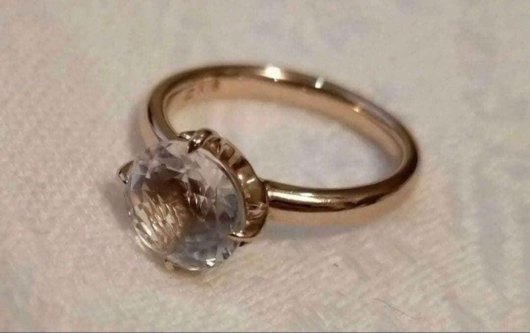 ヨンドシー 4℃　K18PG 18金ピンクゴールド天然クォーツリング #8