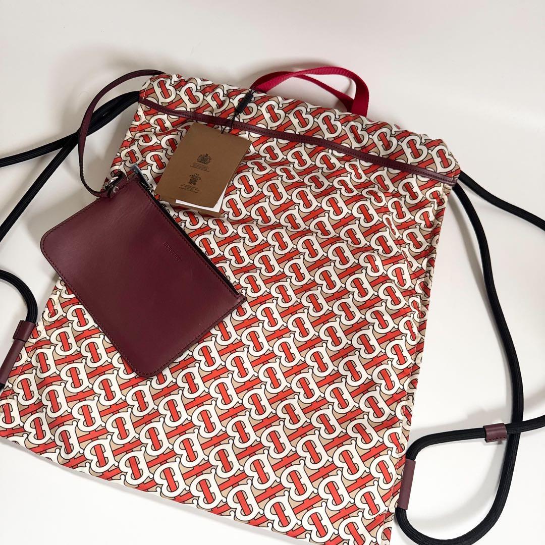 バックパック TBモノグラム ナイロン BURBERRY トートバッグ 白