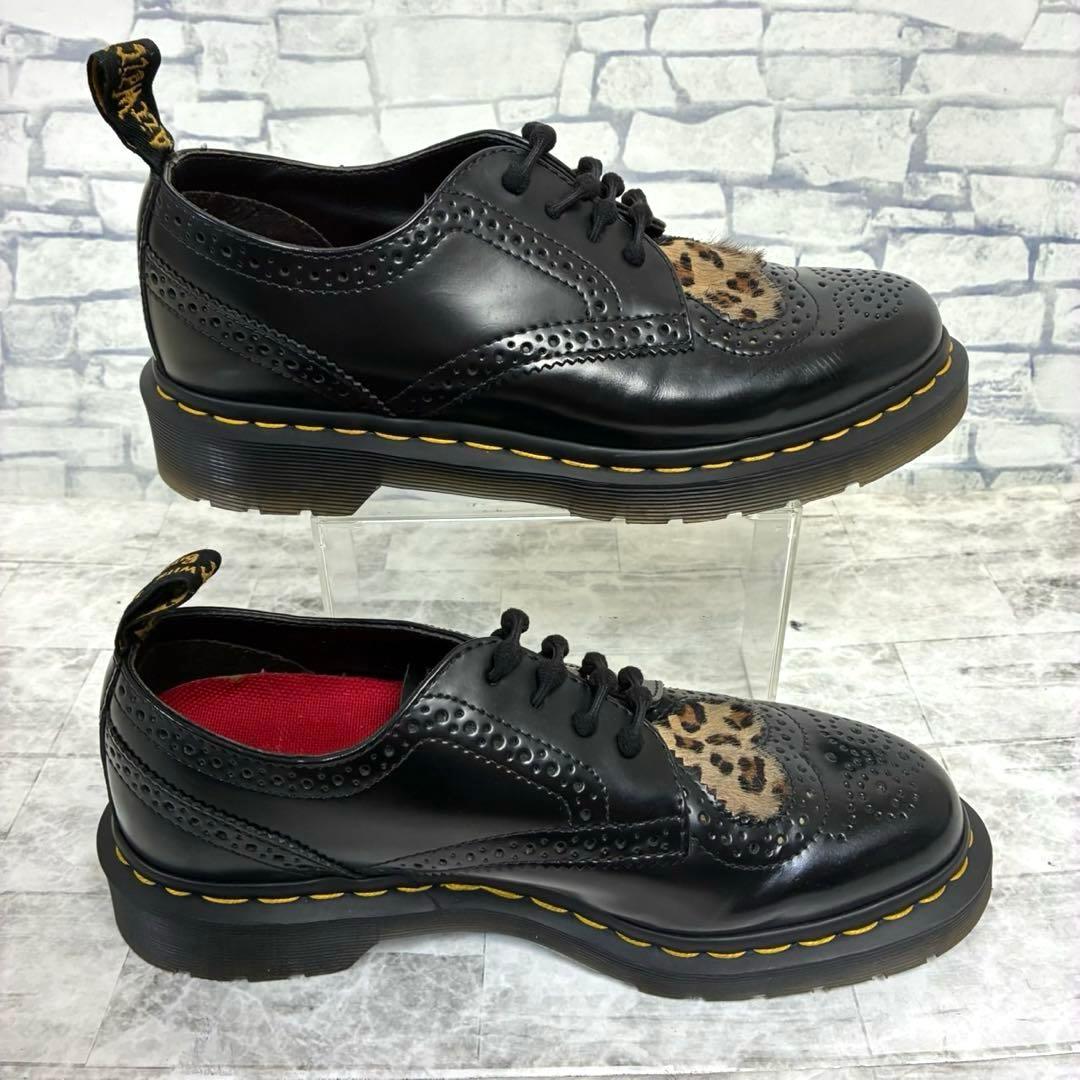 Dr. Martens ジョイス ハート レオパード ハラコ レザー 豹柄