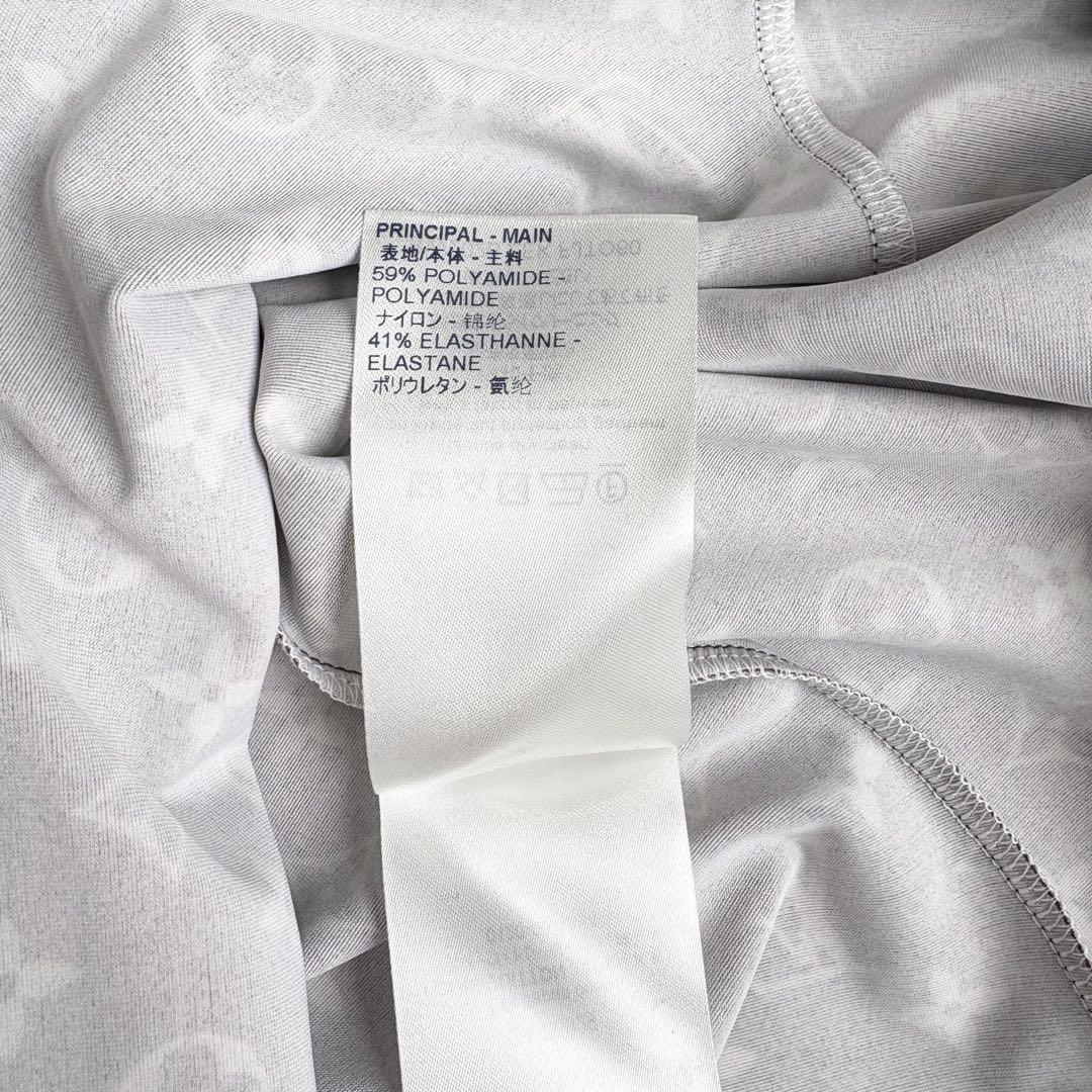 ルイヴィトン タグ付き新品未使用 モノグラム総柄ブラウス バックファスナー ロゴ