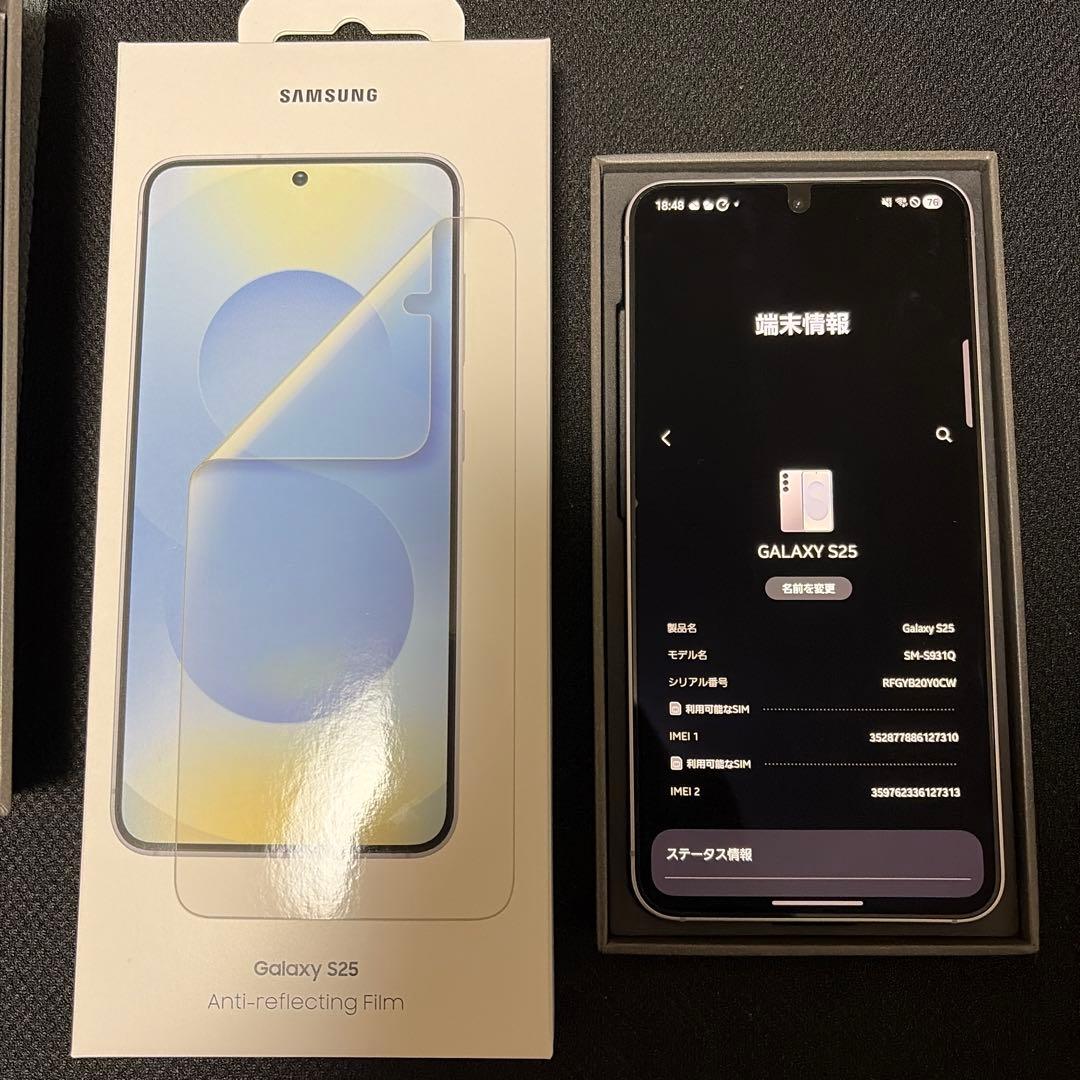 Samsung Galaxy S25 512GB 本体 シルバー