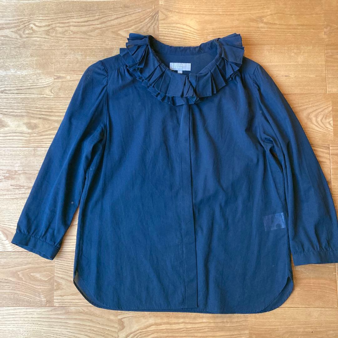 MARGARET HOWELL マーガレットハウエル　ブラウス　7分袖