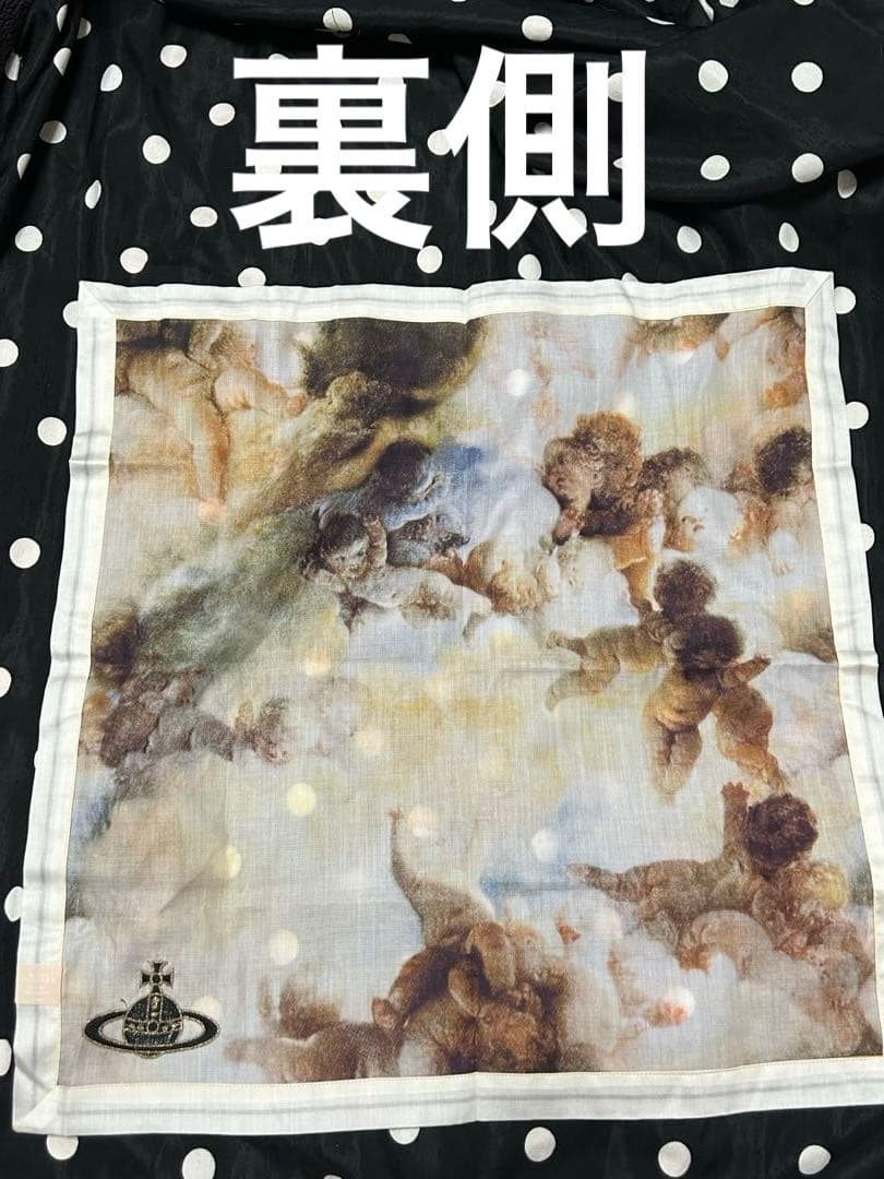 未使用　Vivienne Westwood 激レア　天使柄　大判ハンカチ　オーヴ