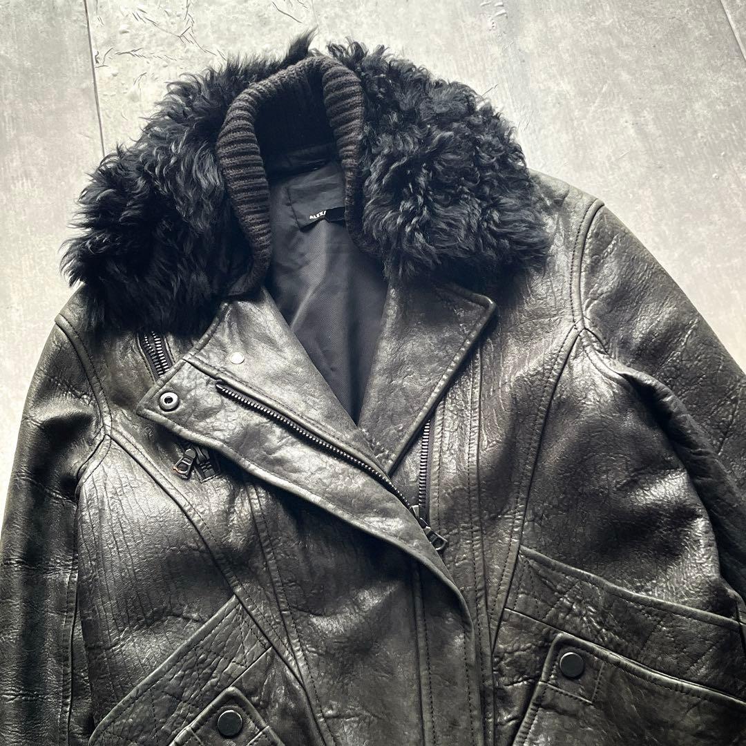 00s alexander wang 3wayレザージャケット 短丈　g-1