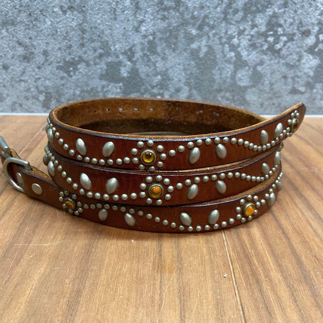 HTC フラワースタッズ ナローベルト イエローストーン 34inch