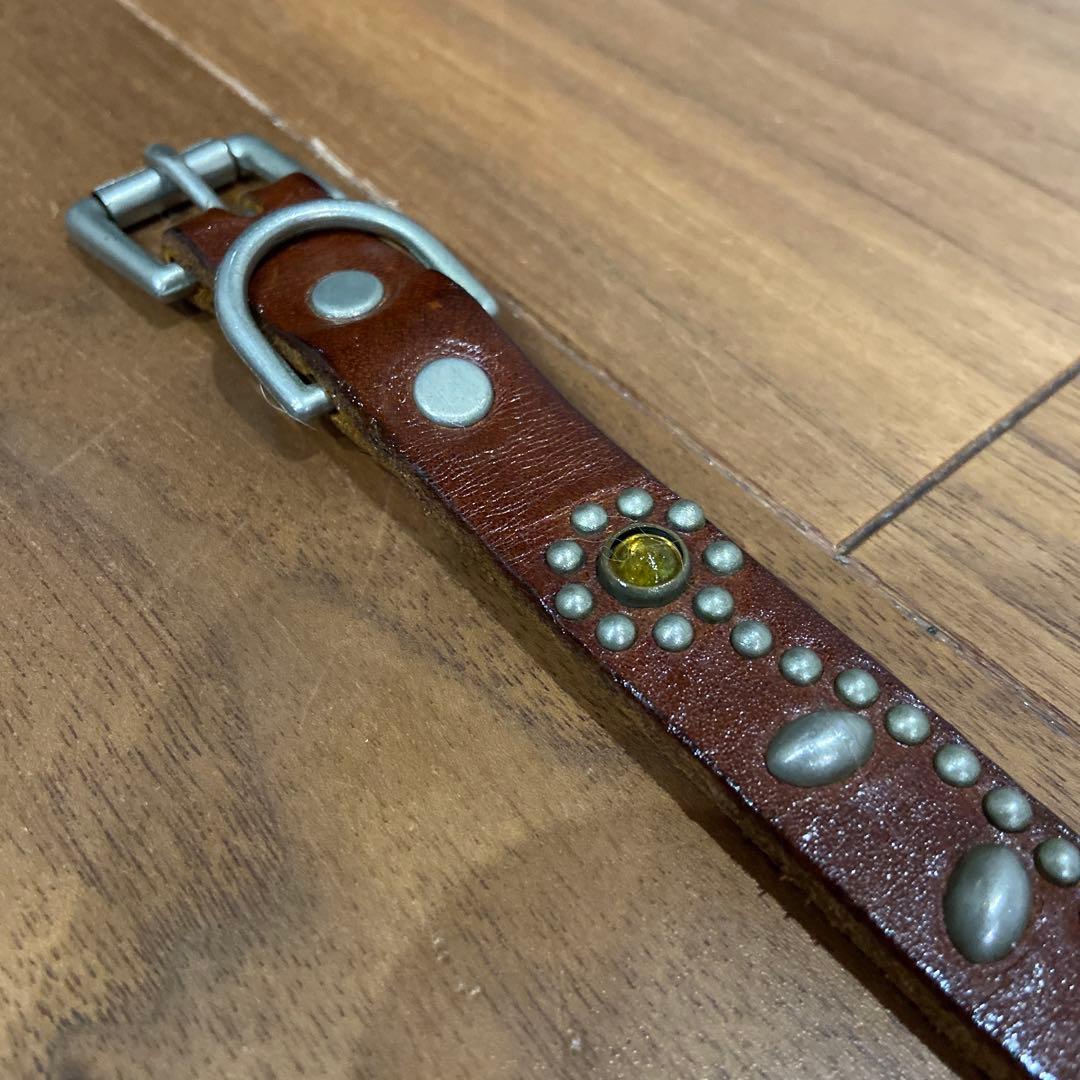 HTC フラワースタッズ ナローベルト イエローストーン 34inch