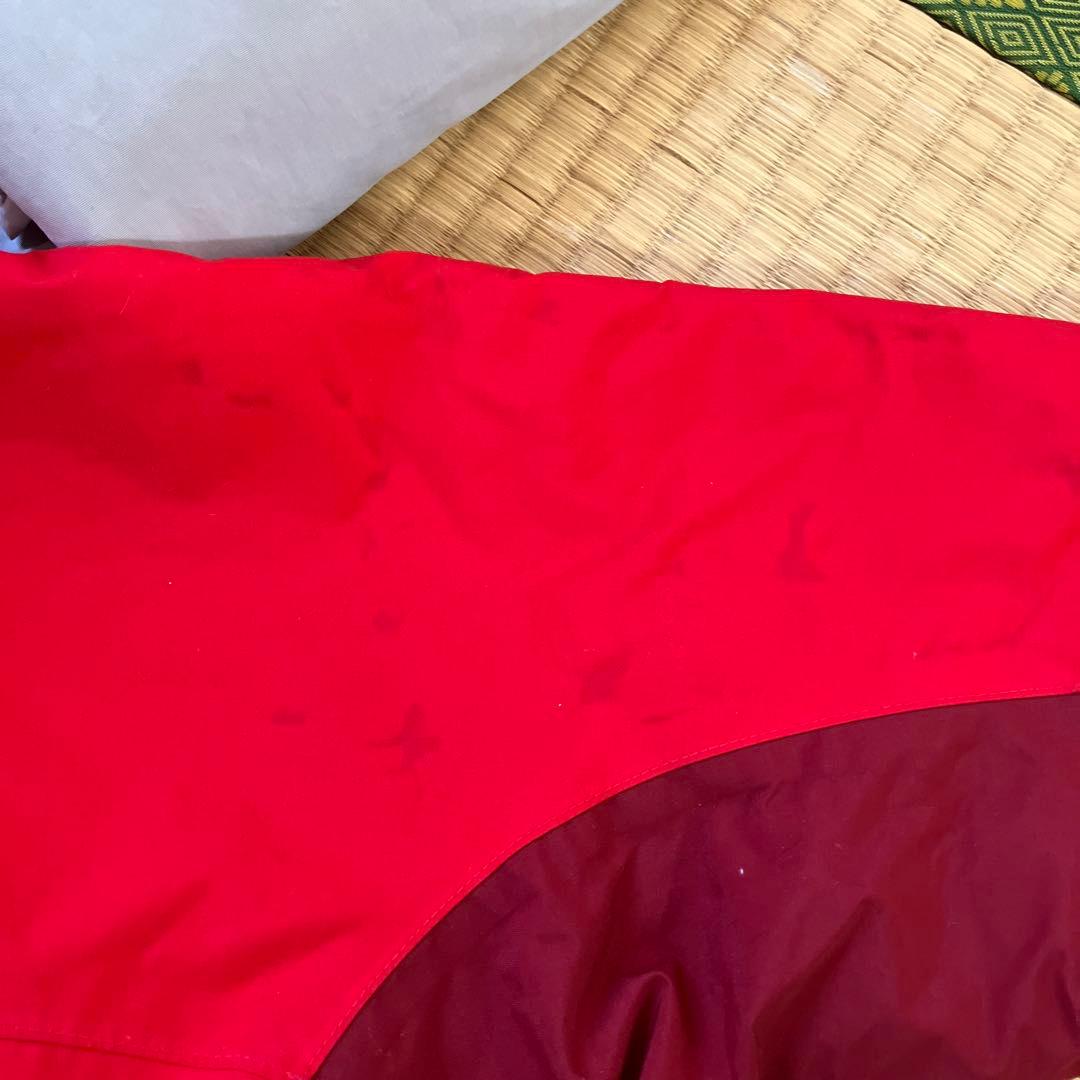 モンベル 140サイズ スノーウェア 赤 人気カラー