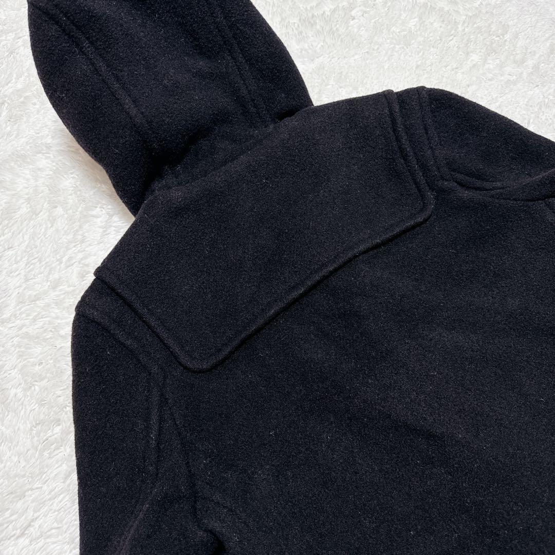 LONDON TRADITION 英国製 ダッフルコート フード 牛革 ウール混