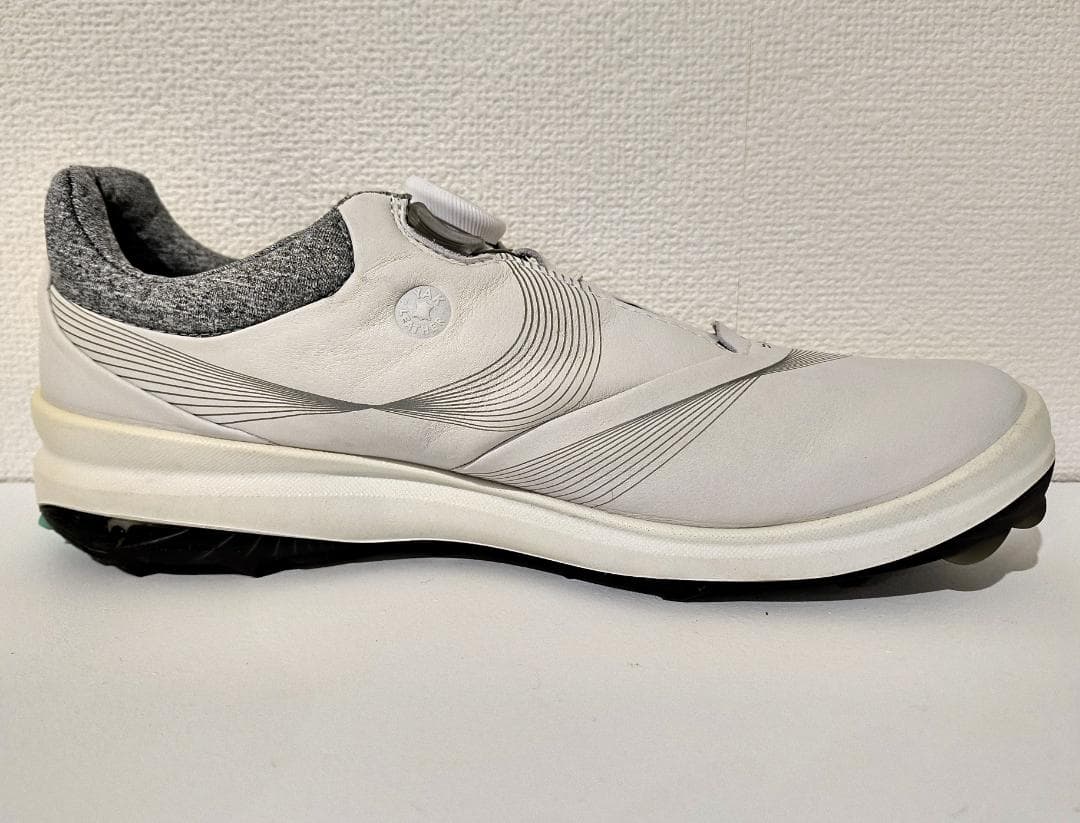 【美品】ECCO ウィメンズ GORE-TEXレザーゴルフシューズ 24cm