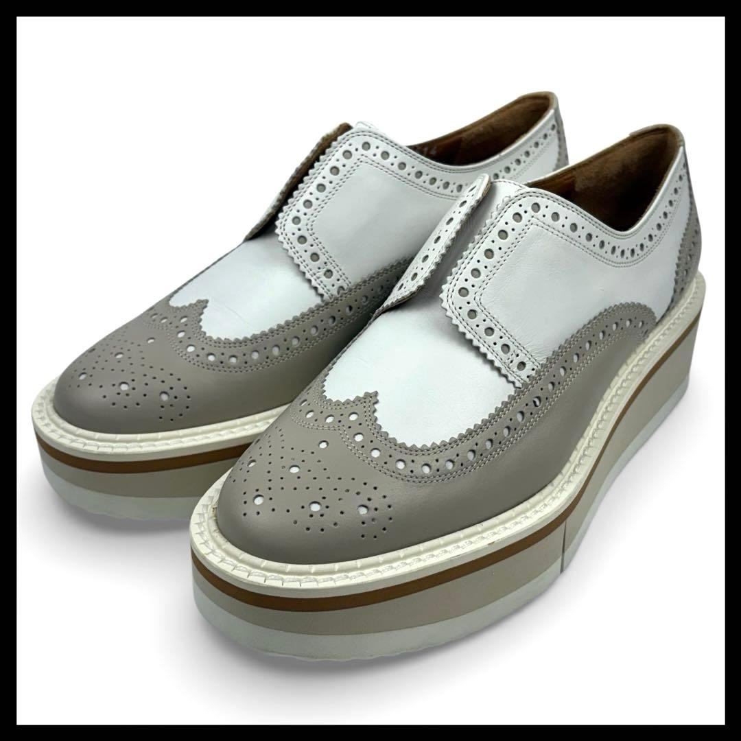 【未使用級】CLERGERIE クレジュリー　24cm　37.5 BECK 厚底