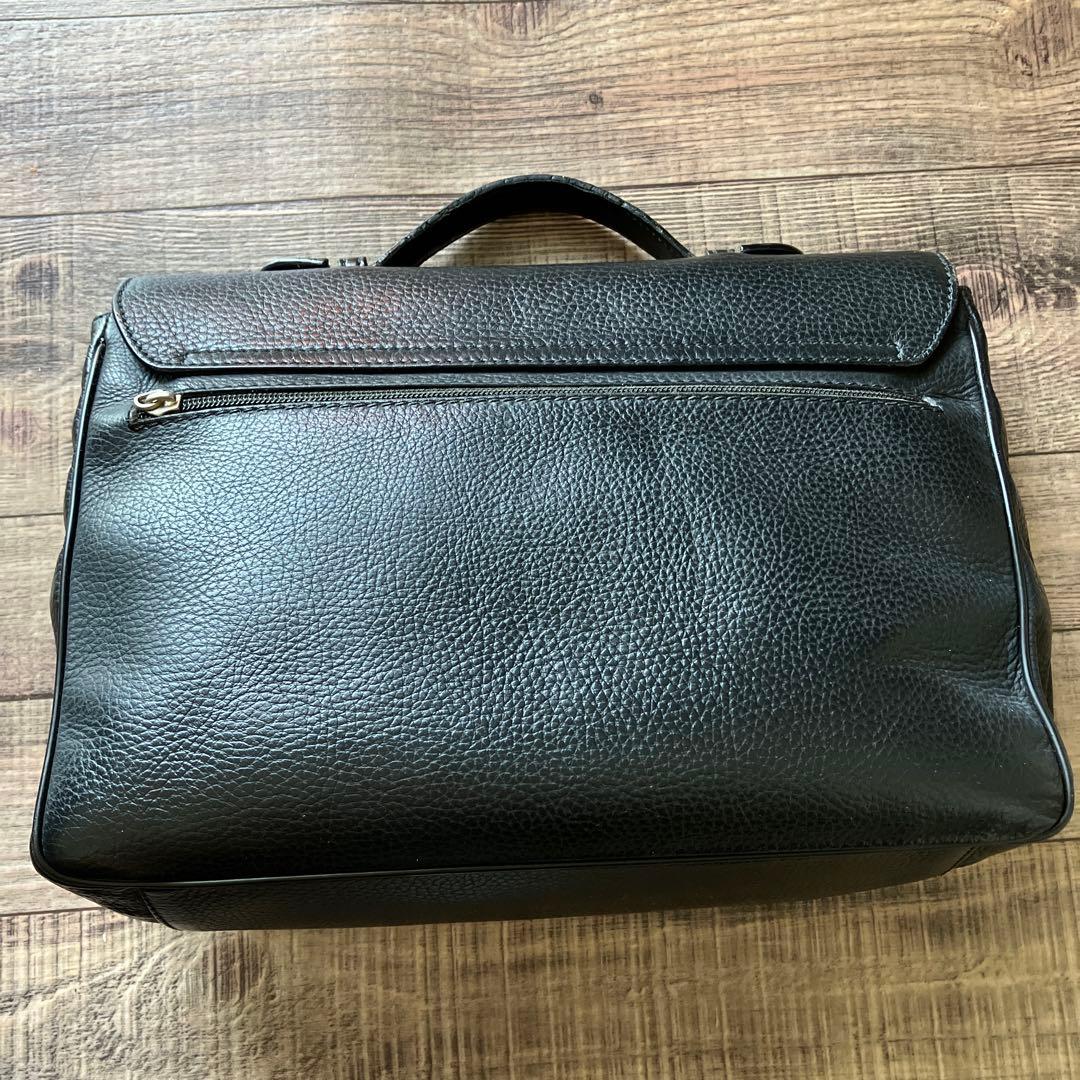ブラックレザー ダンヒル　 ビジネスバッグ