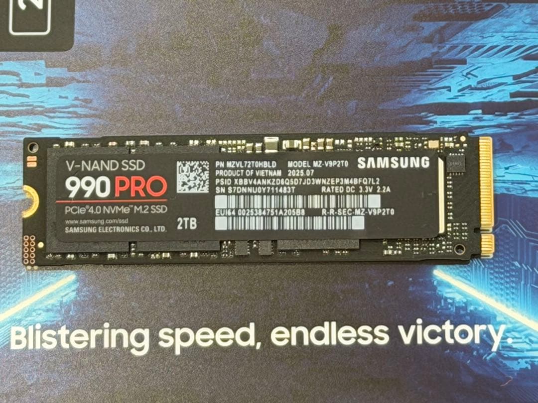 内蔵型SSD Samsung 990 PRO 2TB NVMe M.2 SSD