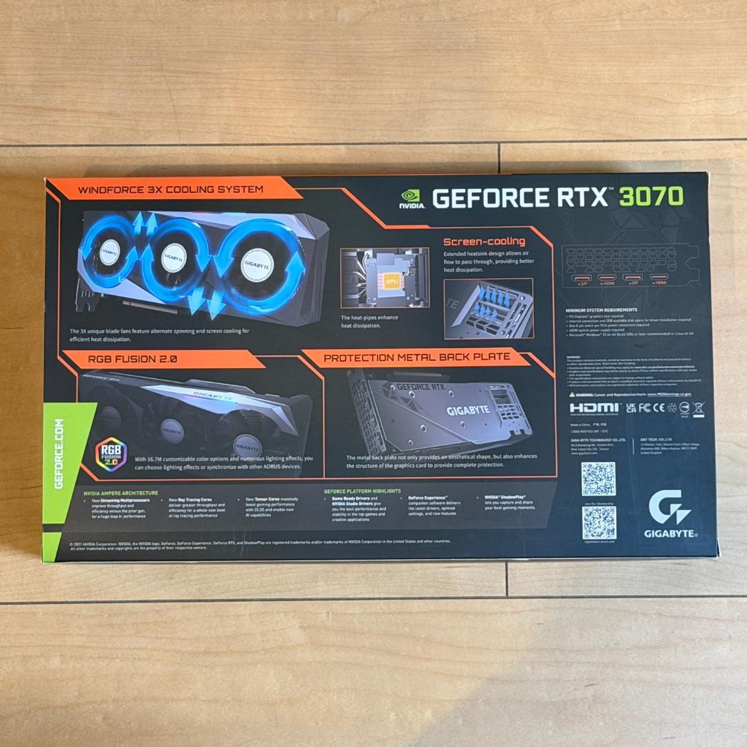 グラフィックボード・グラボ・ビデオカード GIGABYTE GeForce RTX 3070 GAMING OC 8G