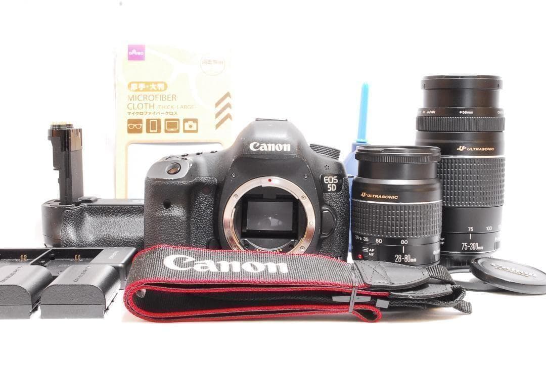 バッテリーグリップつき✨Canon EOS 5D MarkⅢ✨超望遠ダブルレンズ