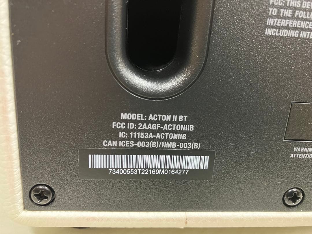 Marshall ACTION II Bluetoothスピーカー ホワイト