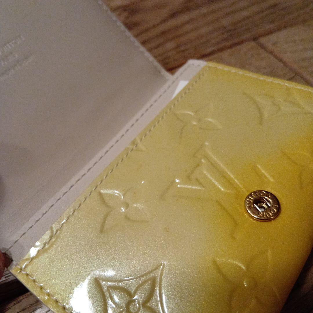 【新品、変色有】ルイヴィトン　ヴェルニ　総柄　名刺ケース　カードケース　エナメル