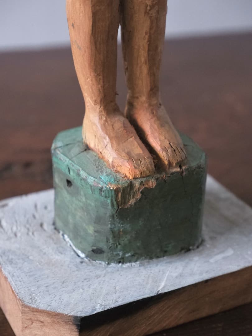 立位の裸婦　木彫　古物　人形　置物　民藝　オブジェ　古道具　13