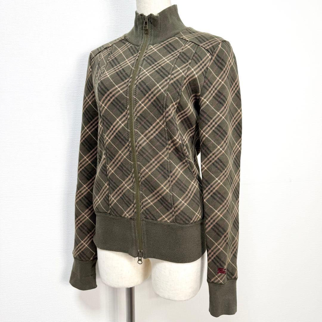y2k❤️ BURBERRY BLUE LABEL 総柄 ダブルジップジャージ
