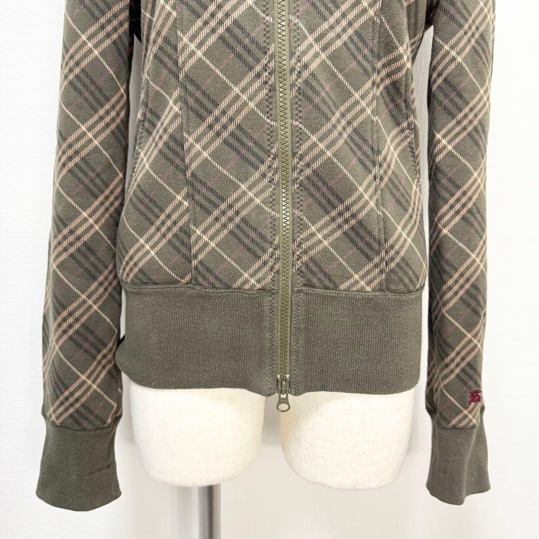 y2k❤️ BURBERRY BLUE LABEL 総柄 ダブルジップジャージ